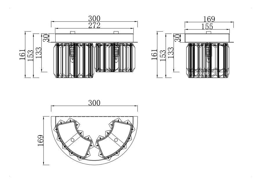 Настенный светильник (бра) Maytoni MOD083WL-02CH - фото 3