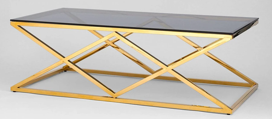Журнальный стол 120*60 ИНСИГНИЯ золотистый - фото 2
