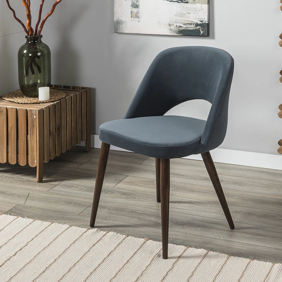 Стул Lars Diag grey/т.орех - фото 12