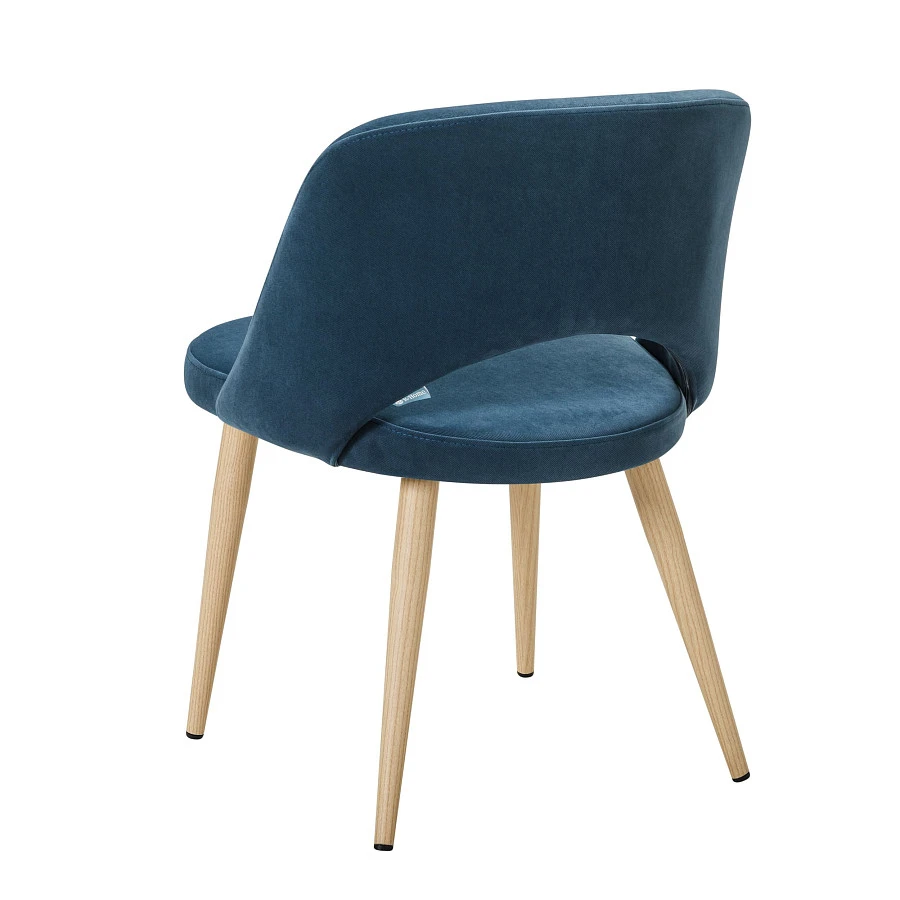 Стул Lars Diag blue/нат.дуб - фото 4