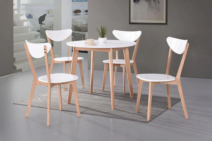 Стол обеденный расклад. BOSCO Белый+Бук - фото 6