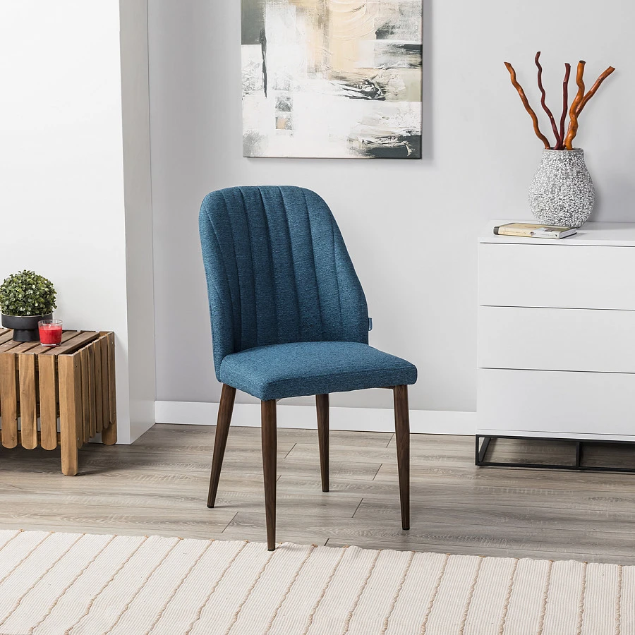 Стул Alen синий/т. орех - фото 8