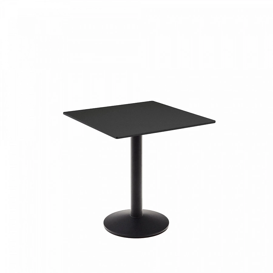 Esilda Уличный стол черн./черн.мет.осн. 70x70