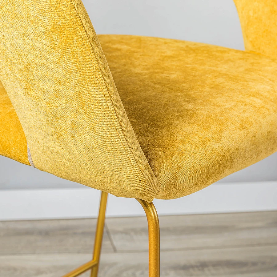 Кресло Бар. Hugs желтый/Линк золото - фото 7