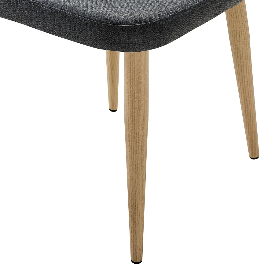 Стул Ledger темно-серый/нат.дуб - фото 6