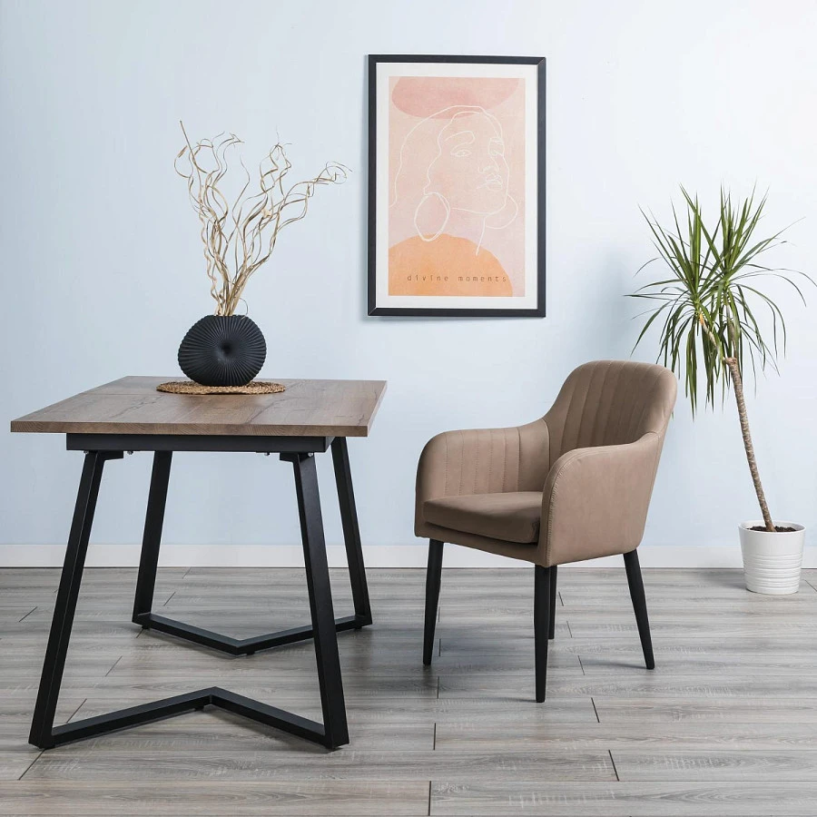 Стол Роналдо раздвиж. 120-160 Галифакс Табак - фото 6