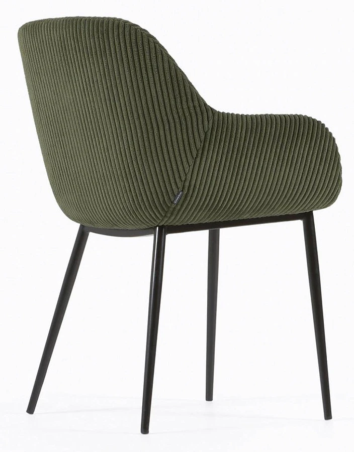Стул Konna темно-зеленый/сталь,черный - фото 4