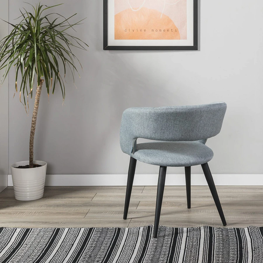 Стул Hugs св.сер/черный - фото 9