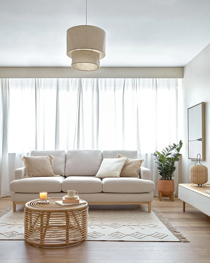 Круглый журнальный столик Kohana ротанг d65 см - фото 3