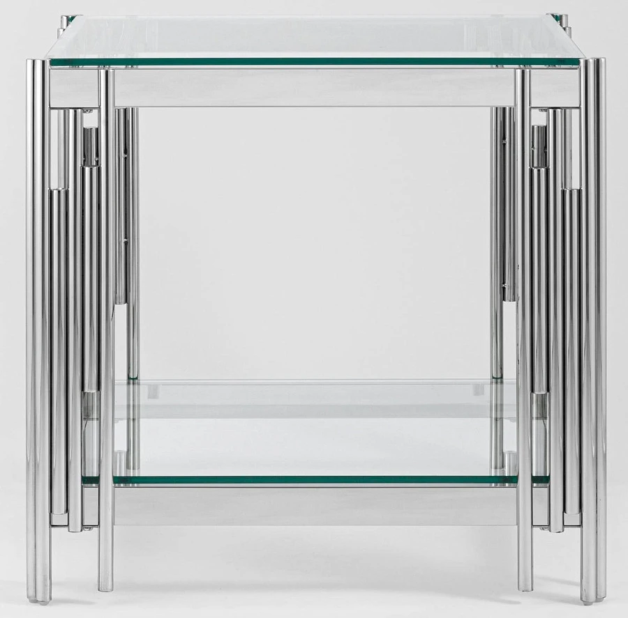 Журнальный столик 55*55 ГЭТСБИ серебро - фото 3