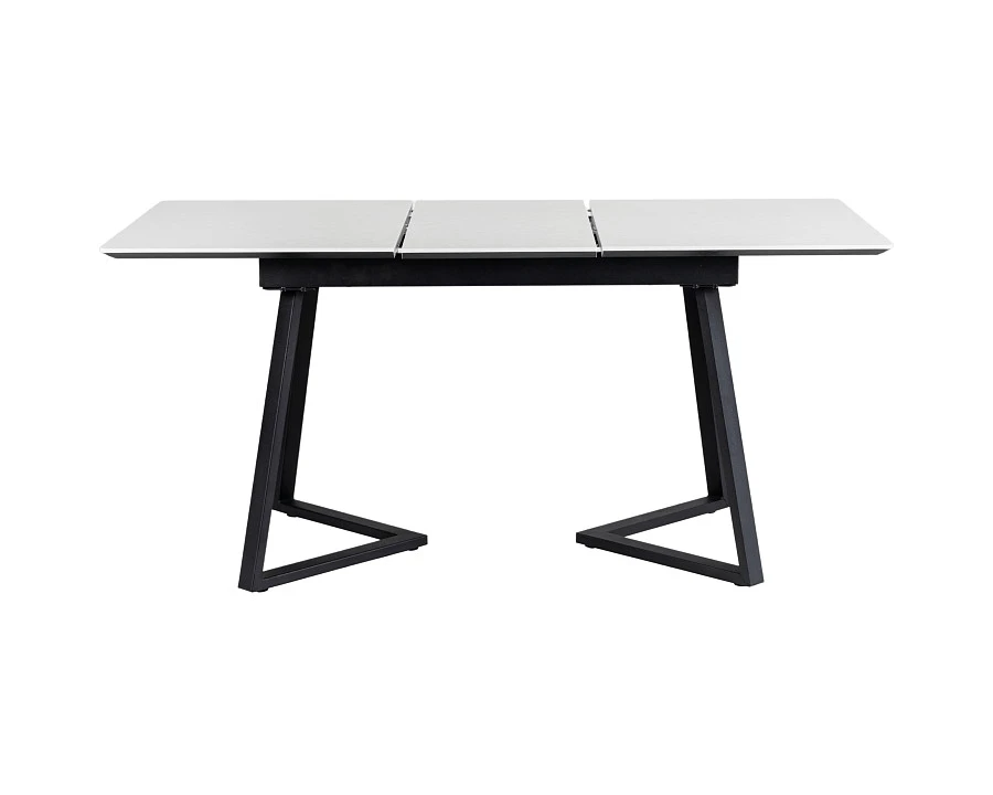 Стол Роналдо раздвиж. 120-160 Светлый мрамор/Бабочка - фото 3