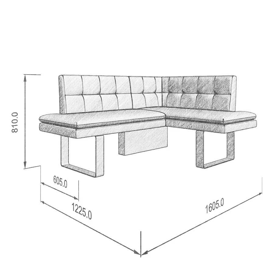 Диван кухонный Magiс 158-120 R beige T31_130043 - фото 3