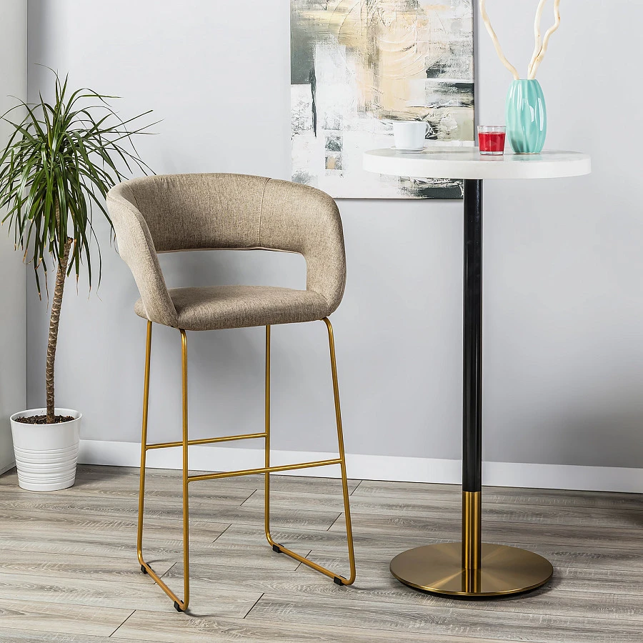 Кресло Бар. Hugs beige/Линк золото - фото 6