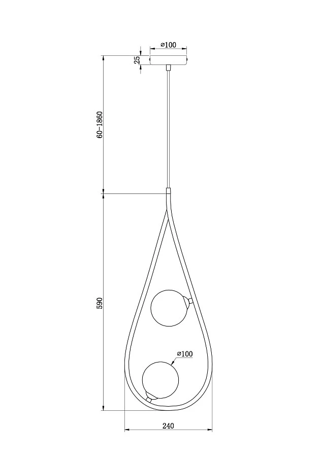 Люстра Freya FR4005PL-02B - фото 2