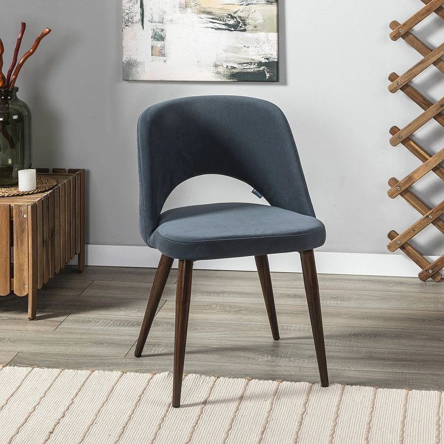 Стул Lars Diag grey/т.орех - фото 8