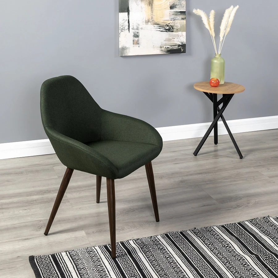 Кресло Kent тёмно-зеленый/т.орех - фото 14