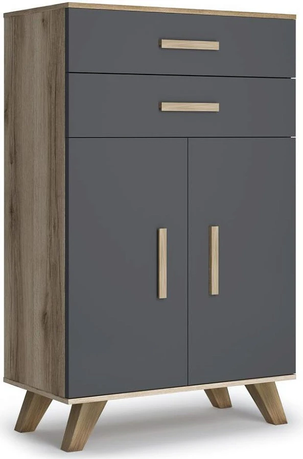 Шкаф низкий Вега Скандинавия Дуб каньон