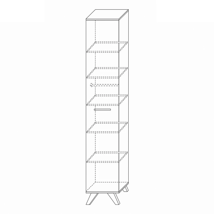 Шкаф 400 высокий ВегаСкандинавия СП.0122.401.003 - фото 3