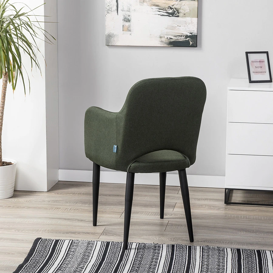 Кресло Ledger темно-зеленый/черный - фото 8