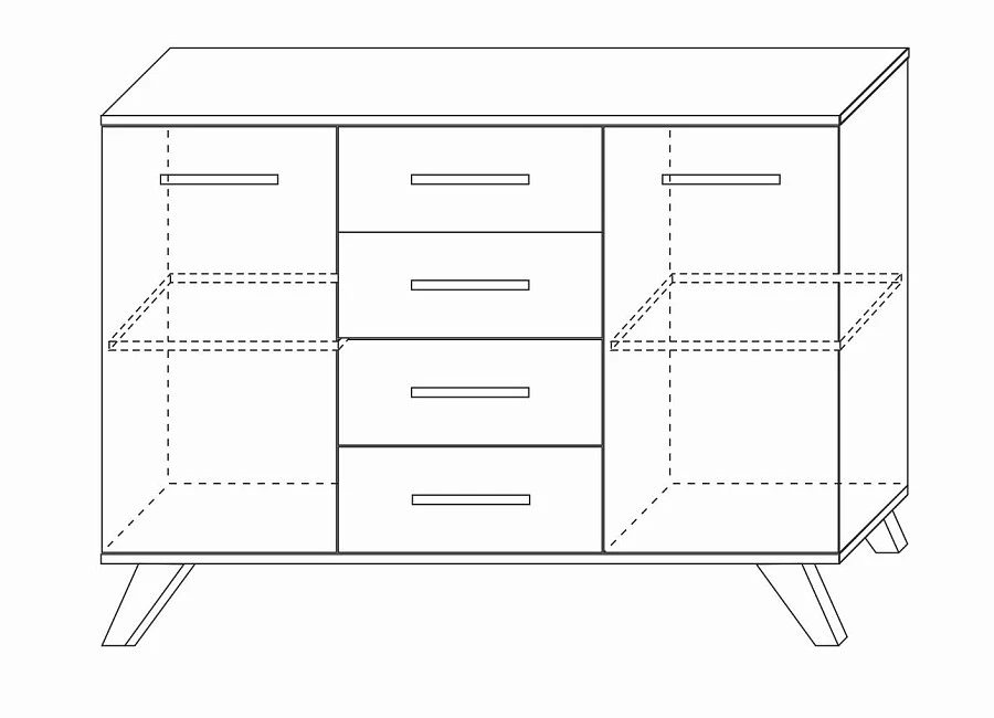 Комодино Вега Скандинавия Дуб Каньон - фото 3