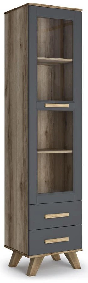 Шкаф-витрина 450 Вега Скандинавия Дуб каньон