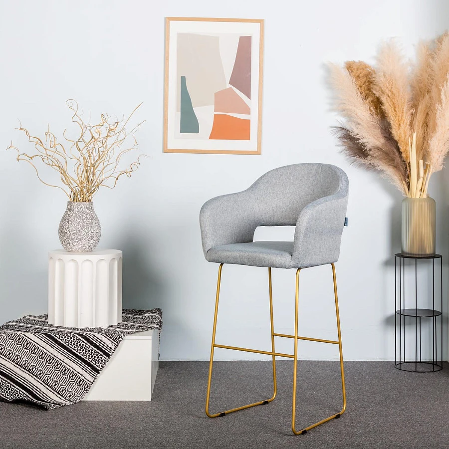 Кресло Бар Oscar Грей/ЛинкЗолот - фото 13