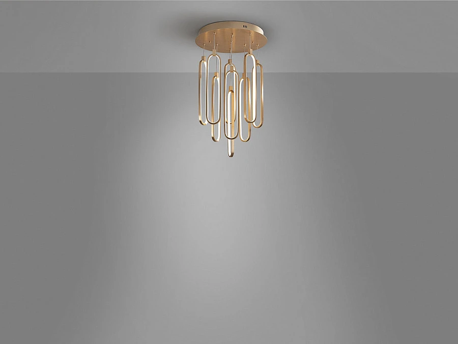 Люстра Colette 9L розовое золото - фото 7