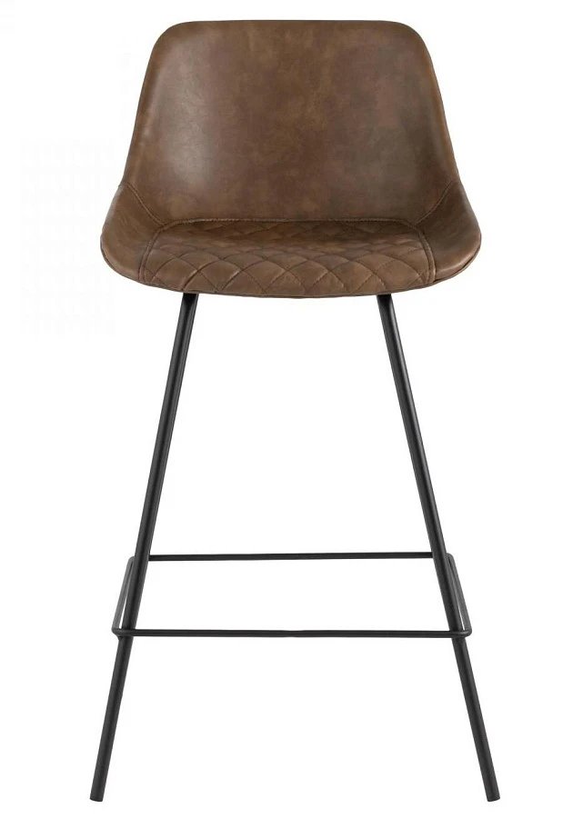 Стул полубарный TEXAS экокожа коричневый - фото 2