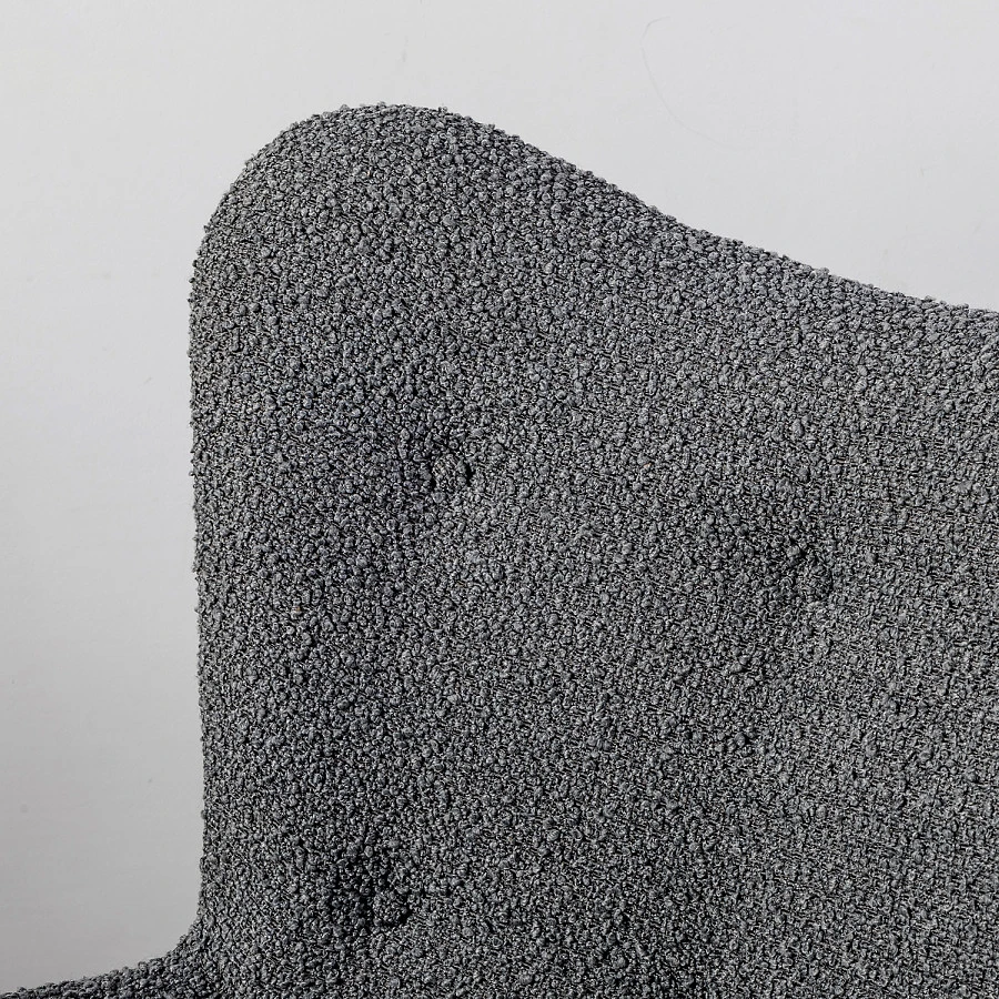 Кресло Хайбэк темно-серый/нат.бук - фото 15