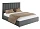 Кровать Параллель 180х200 графитового цвета