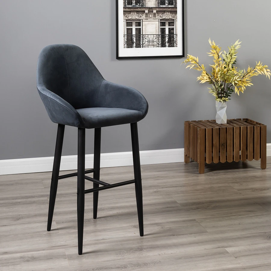 Кресло Бар.Kent Diag grey/черный - фото 11