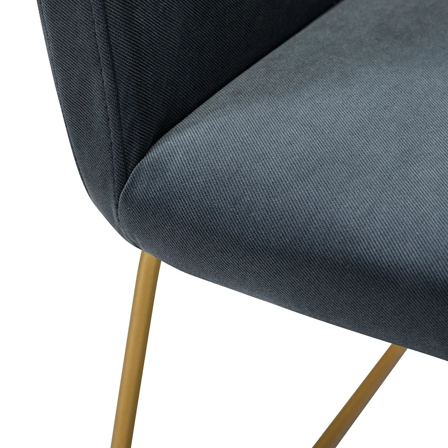 Кресло Oscar Diag grey/Линк золото - фото 4