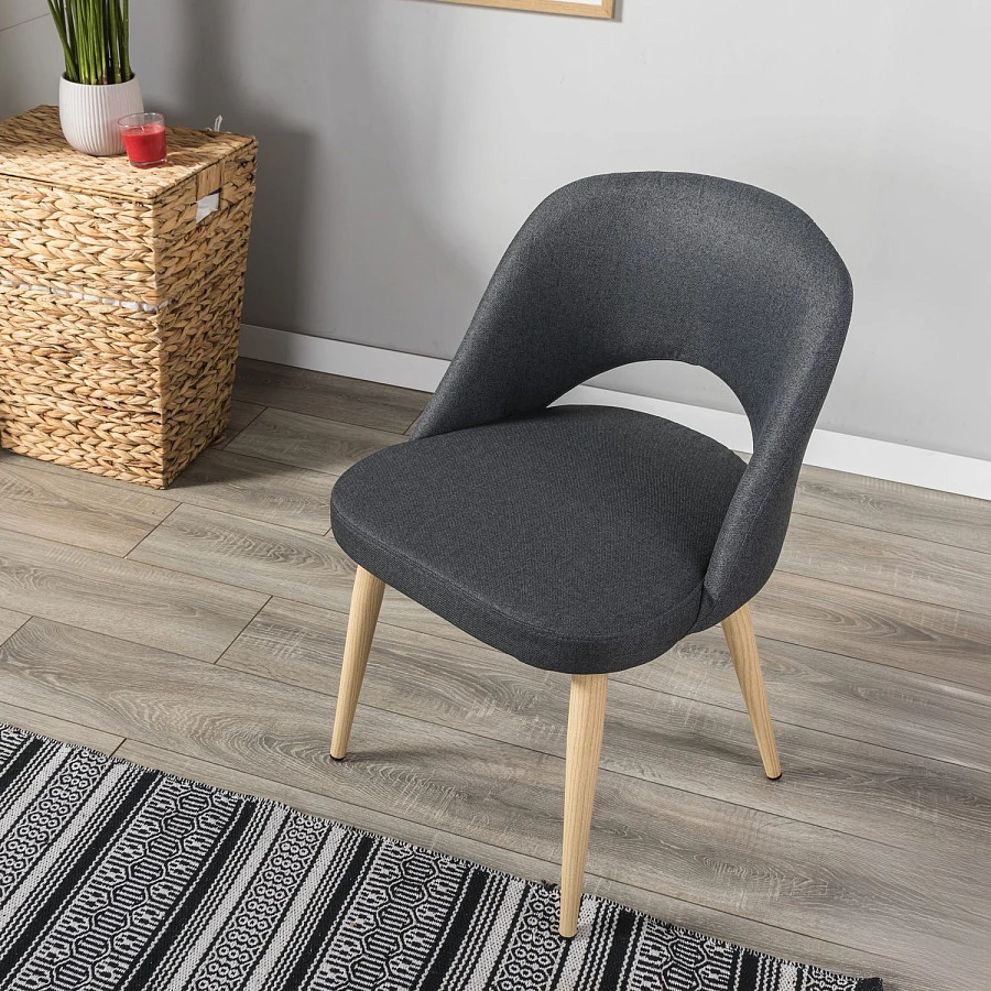 Стул Lars тёмно-серый/нат.дуб - фото 11