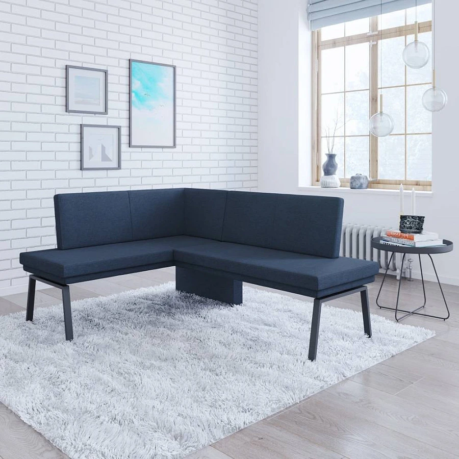 Диван кухонный Brave 140-178 L blue - фото 4