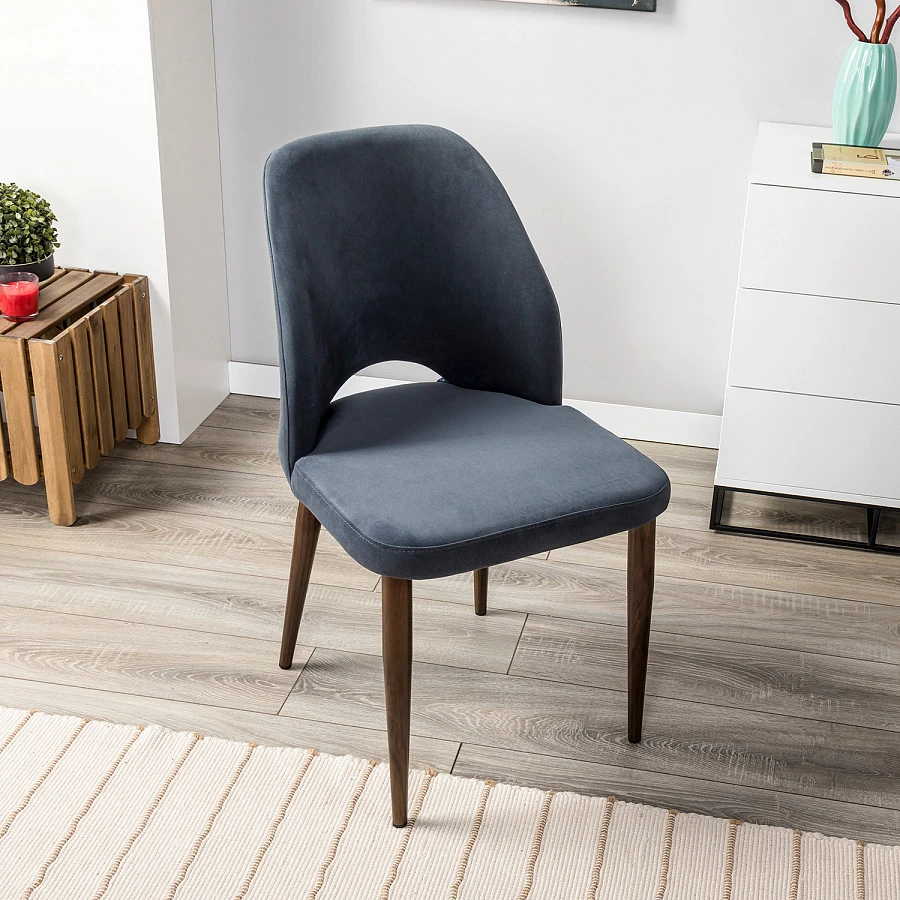 Стул Ledger Diag grey/т. орех - фото 9