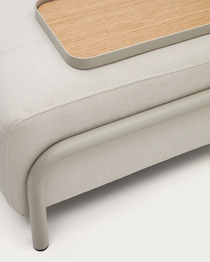 Поднос Compo  /дуб.шпон натур. и серого металла - фото 4