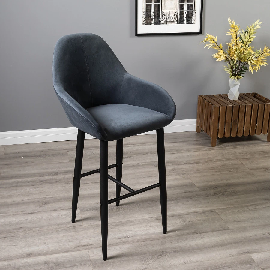 Кресло Бар.Kent Diag grey/черный - фото 12