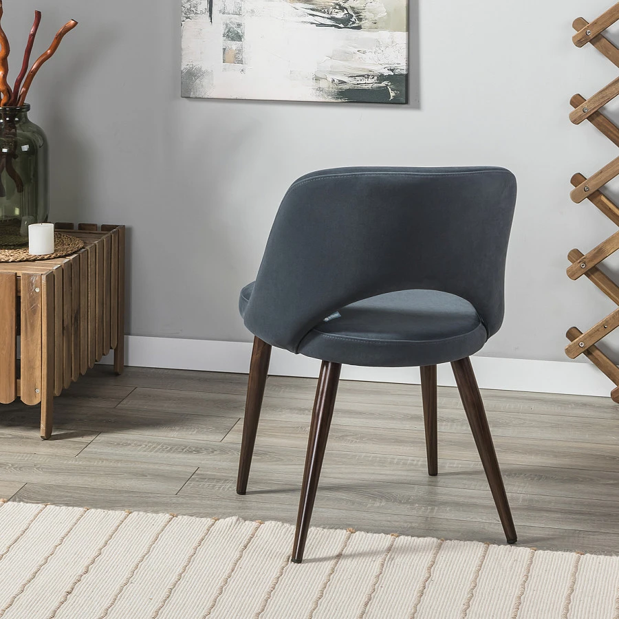 Стул Lars Diag grey/т.орех - фото 9