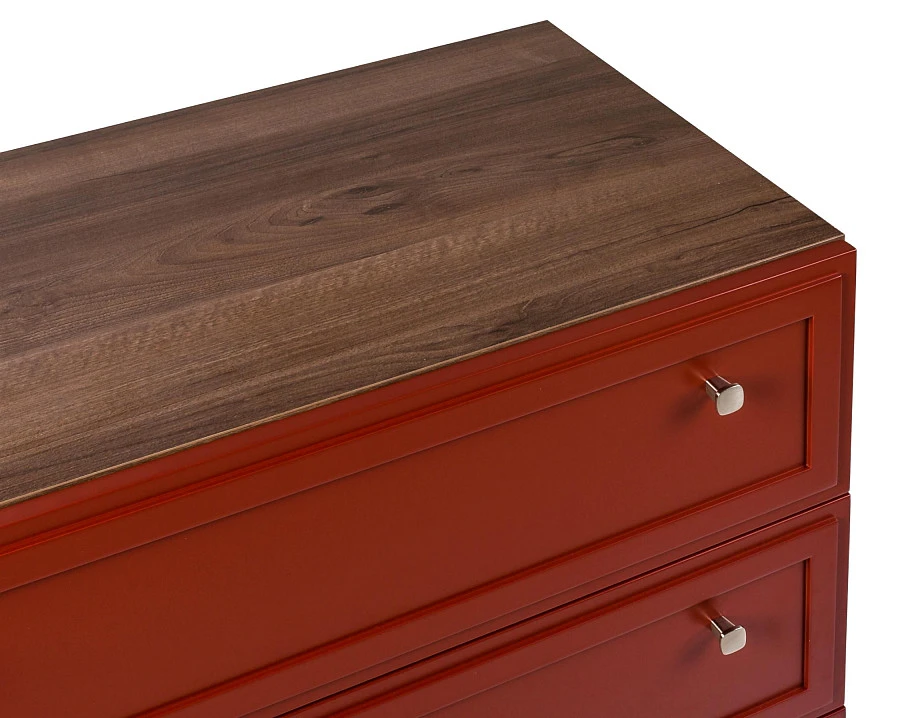 Комод 3 ящика Norton кармин - фото 6