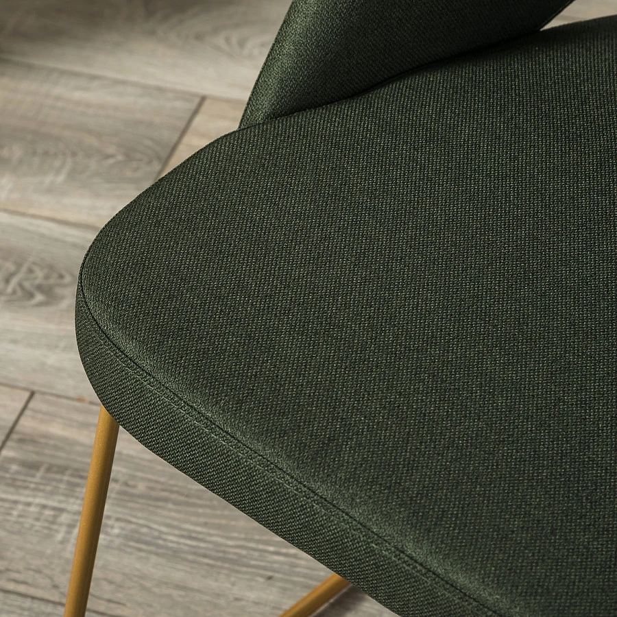 Кресло Lars тёмно-зеленый/Линк золото - фото 13