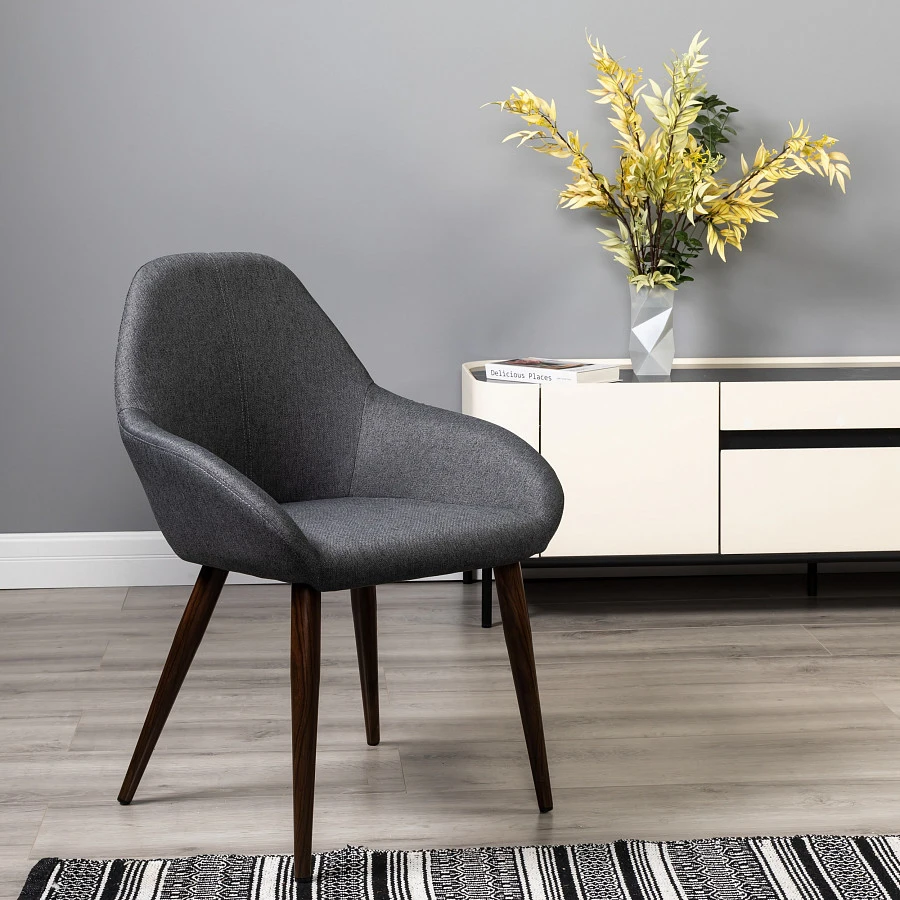 Кресло Kent тёмно-серый/т.орех - фото 9