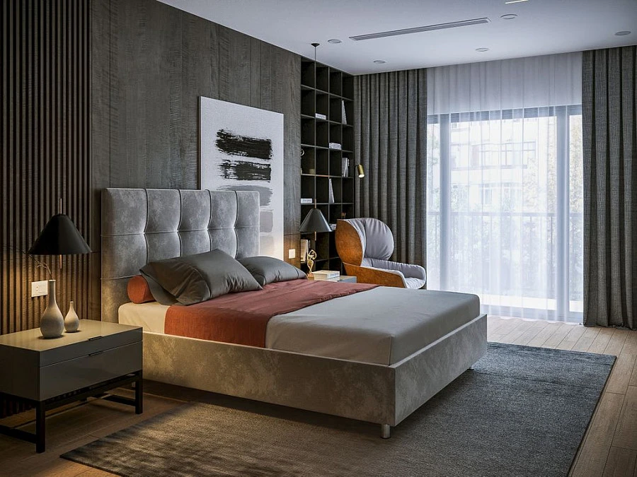 Кровать Чикаго 180х200 зелёного цвета - фото 3