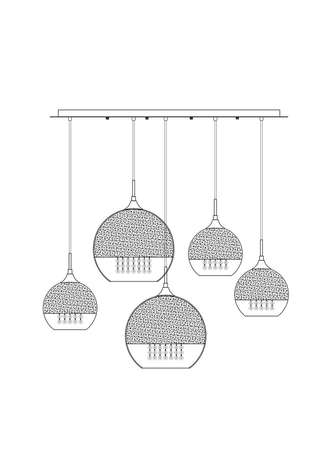 Подвесной светильник Maytoni P140-PL-170-5-G - фото 8