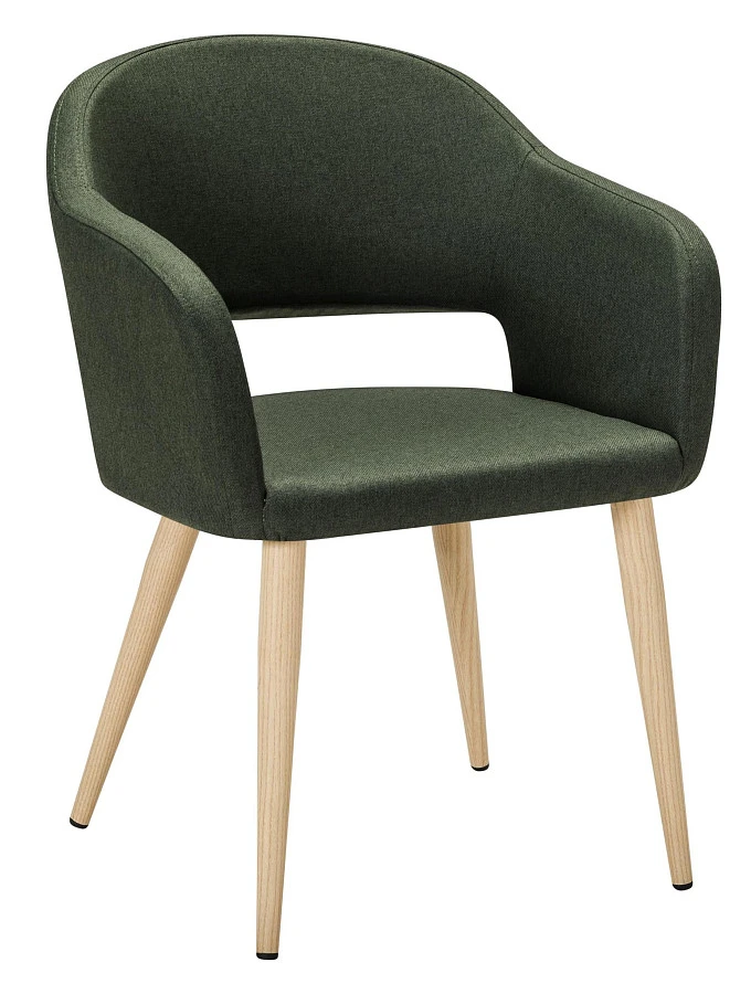 Стул Oscar тёмно-зеленый/нат.дуб