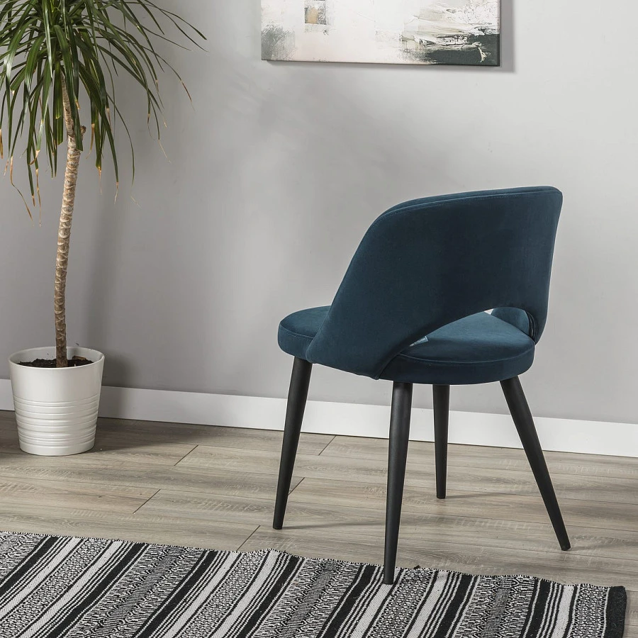 Стул Lars Diag blue/черный - фото 8