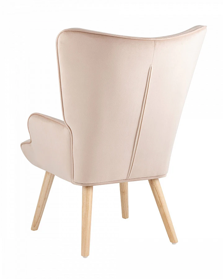 Кресло Хью велюр бежевый - фото 5