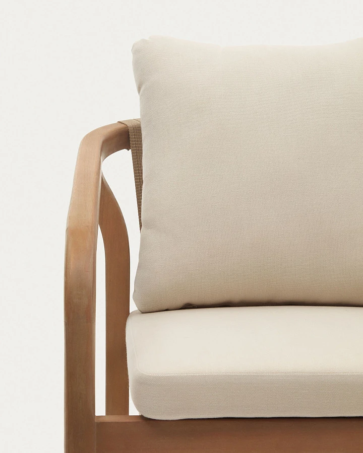 Malaret Стул из массива эвкалипта и белого шнура - фото 9