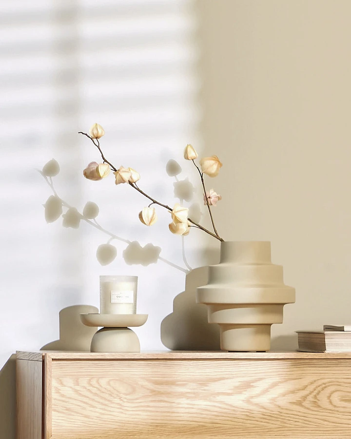 Ваза Velia бежевая - фото 2