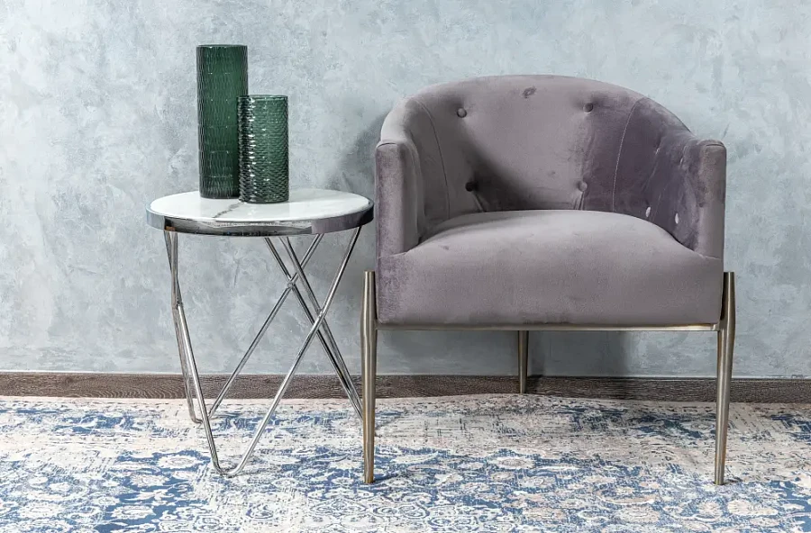 Приставной столик Zarina Silver 0.5x0.45x0.45м - фото 4