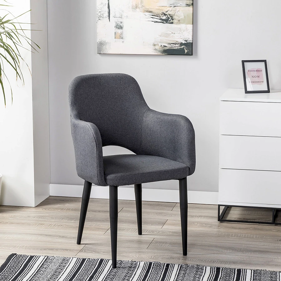 Кресло Ledger темно-серый/черный - фото 9